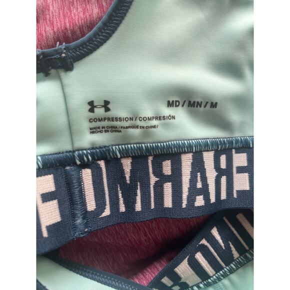 Under Armour Blue Compression Racerback Sports Bra Women's Size M - Picture 4 of 4